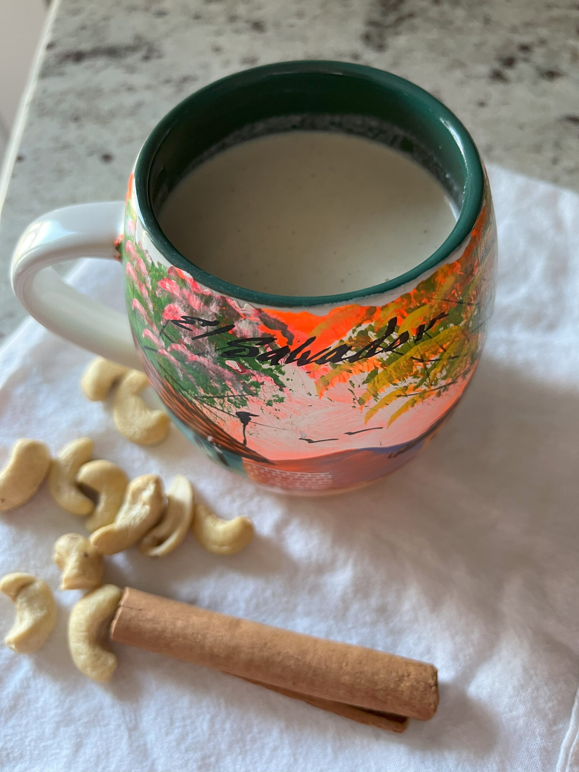 The easiest cashew drink (atol de semilla de maranon)