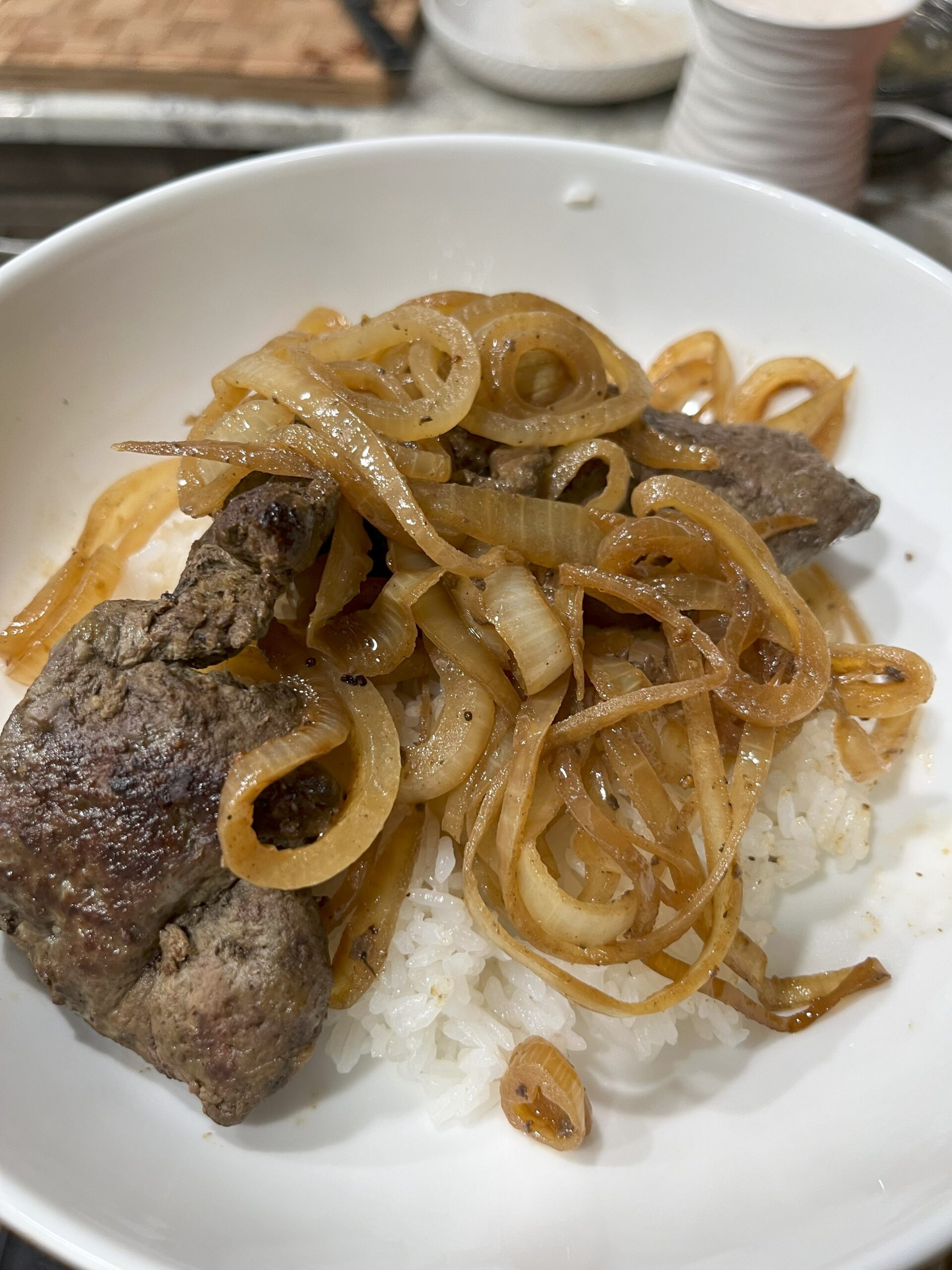 Proven beef liver and onions