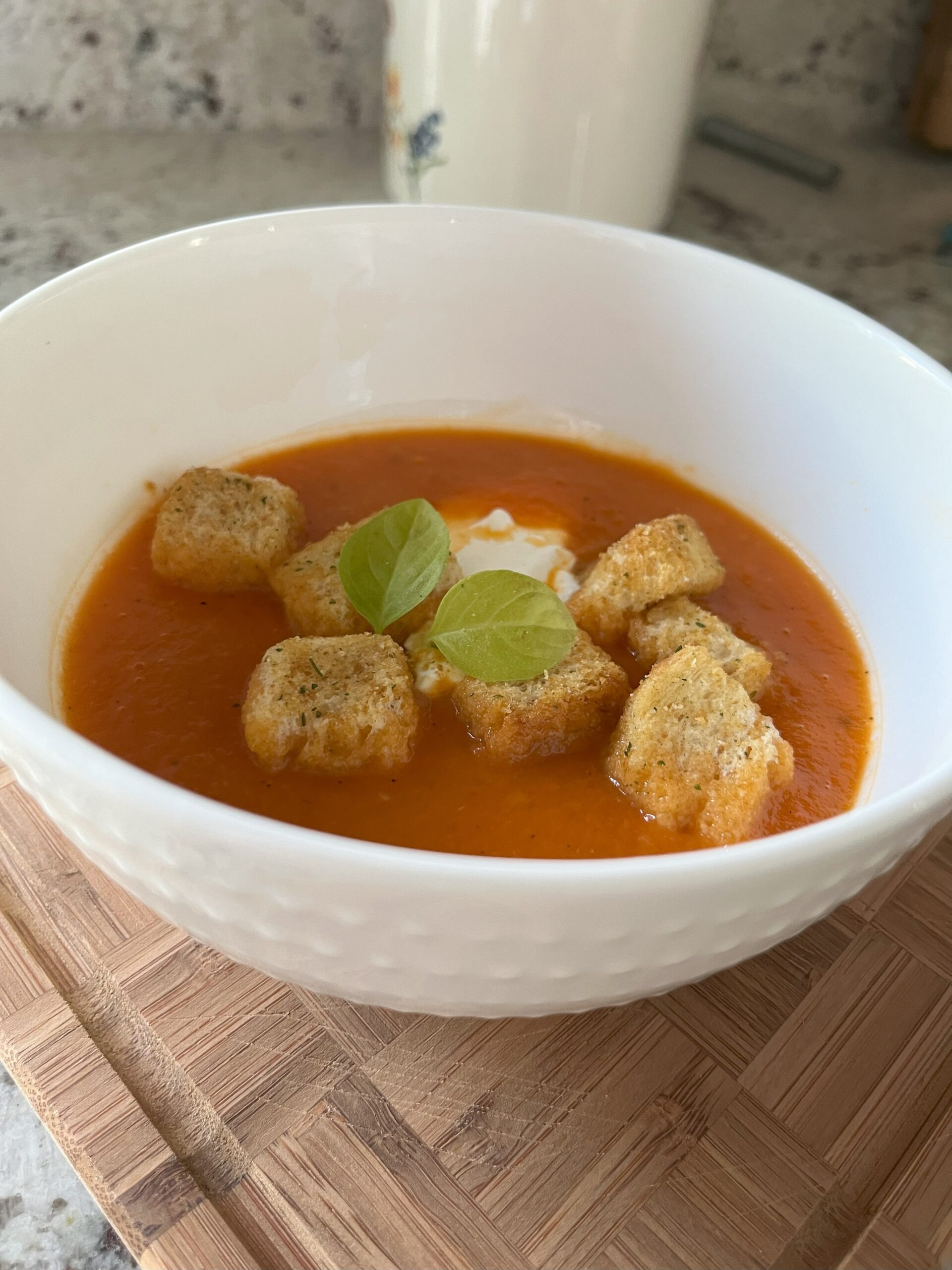 Simple tomato basil soup in the instant pot